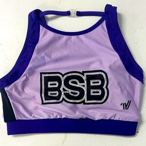 Brandon Senior Black BSB Allstars Cheer Sports Bra Small